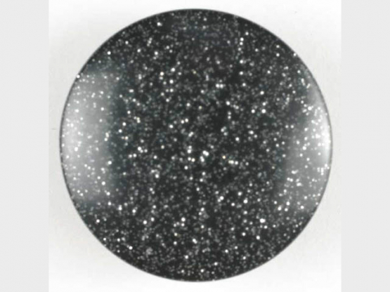 Kunststoffknopf gesprenkelt - Größe: 18mm - Farbe: schwarz - Art.Nr. 