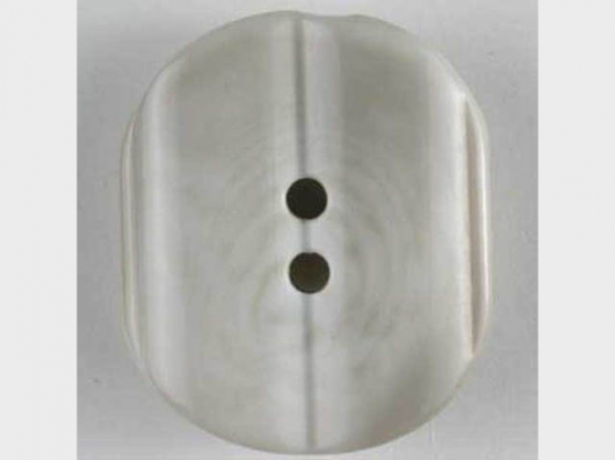 Kunststoffknopf mit unregelmäßigen weißen Streifen - Größe: 20mm - 