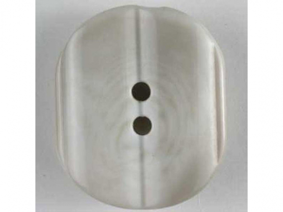Kunststoffknopf mit unregelmäßigen weißen Streifen - Größe: 25mm - 