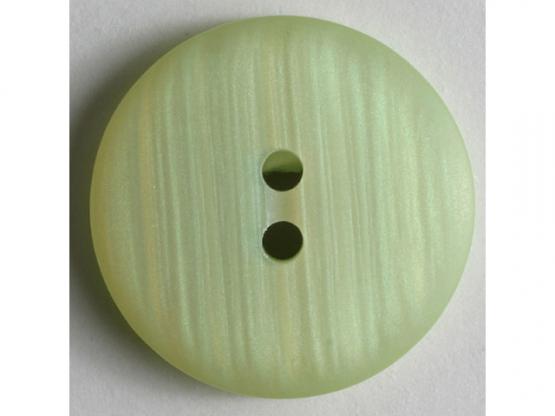 Kunststoffknopf mit zarten Streifen, 2 Loch - Größe: 23mm - Farbe: grün - 