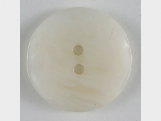 Kunststoffknopf schlicht - Größe: 15mm - Farbe: weiß - Art.Nr. 231365 
