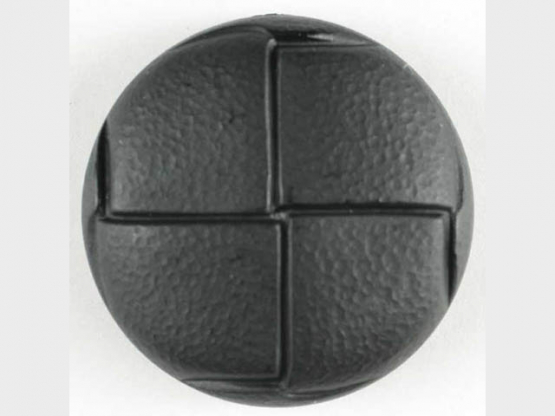 Lederknopf Imitat - Größe: 20mm - Farbe: schwarz - Art.Nr. 260950 