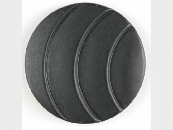 Modeknopf mit eingravierten Bögen - Größe: 25mm - Farbe: schwarz - 