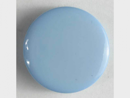 Modeknopf schlicht, glänzend - Größe: 13mm - Farbe: blau - Art.Nr. 