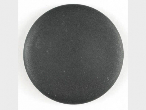 Modeknopf schlicht, glänzend - Größe: 15mm - Farbe: schwarz - 