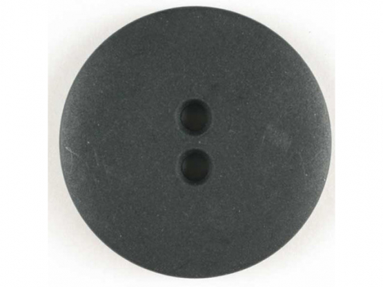 Modeknopf schlicht, matt, 2 Loch - Größe: 20mm - Farbe: schwarz - 