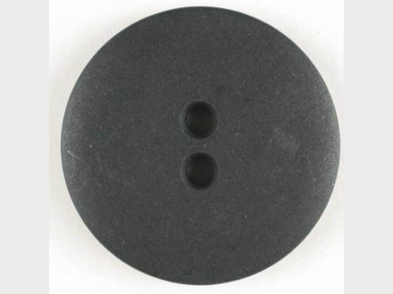 Modeknopf schlicht, matt, 2 Loch - Größe: 34mm - Farbe: schwarz - 