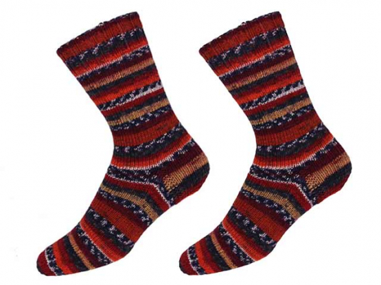 ONline Garne Sensitive Socks Farbe 3 rottöne
