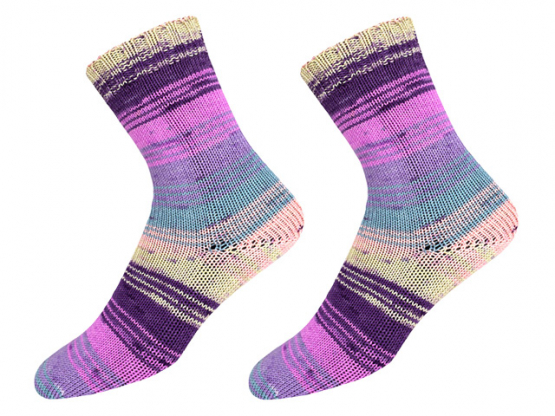 ONline Garne Sensitive Socks Farbe 64 flieder-aubergine-beige