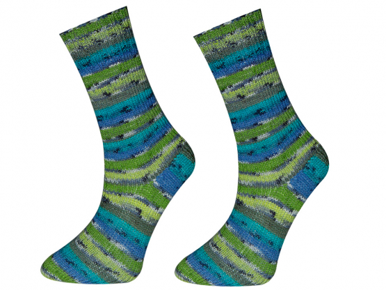 ONline Garne Sensitive Socks Farbe 72 grün-blau