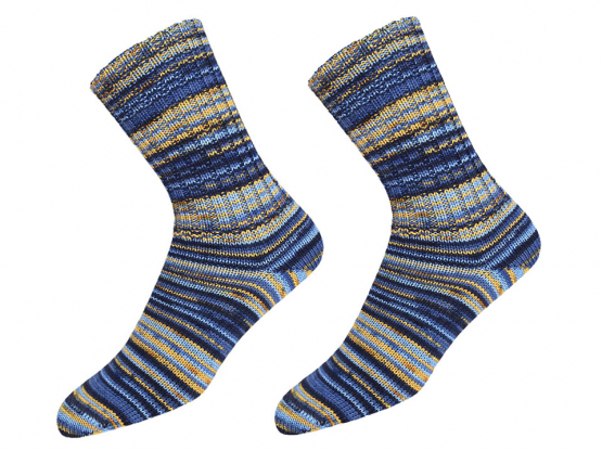 ONline Garne Sensitive Socks Farbe 97 blau-braun 97 blau-braun