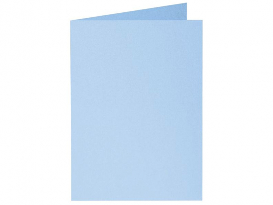 Perle Pkg 5 Karten B6 wasserblau