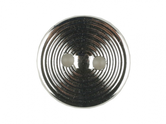 Polyamidknopf Rillenstruktur mit 2 Löchern - Größe: 13mm - Farbe: 