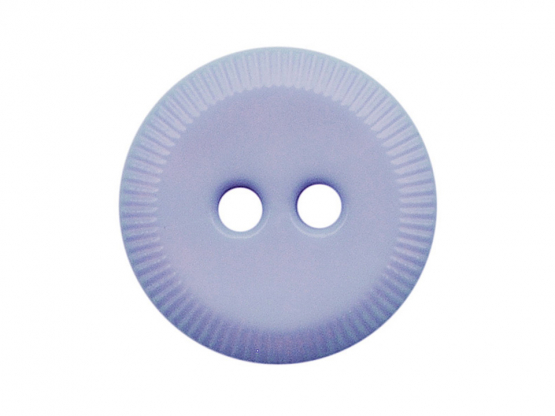 Polyamidknopf rund mit 2 Löchern ø 13 mm  hellblau 