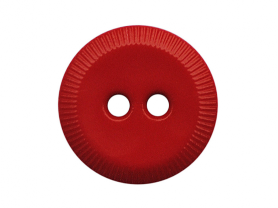 Polyamidknopf rund mit 2 Löchern ø 13 mm  rot 