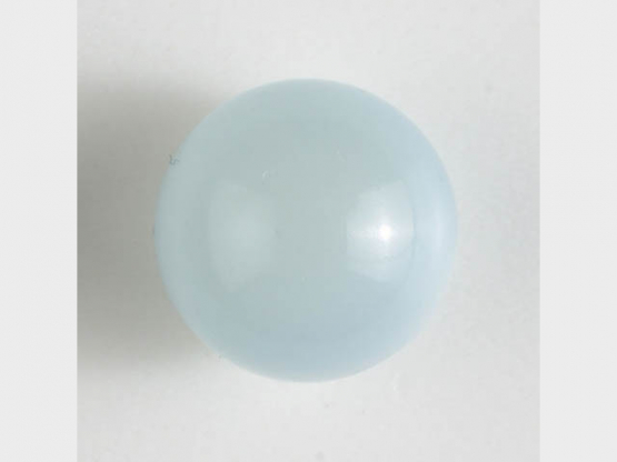 Polyester-Kugelknopf mit Öse - Größe: 10mm - Farbe: blau - Art.Nr. 