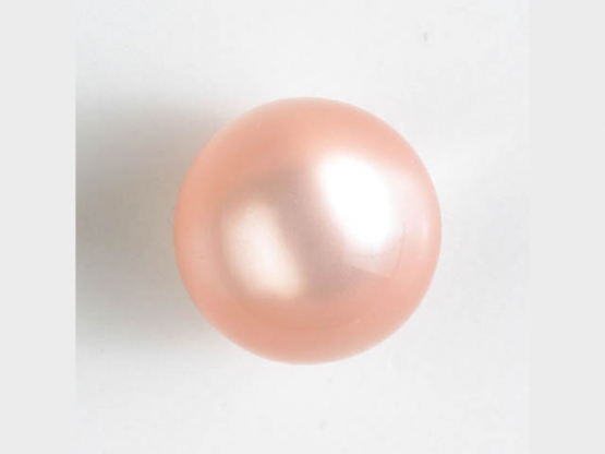 Polyester-Kugelknopf mit Öse - Größe: 10mm - Farbe: pink - Art.Nr. 