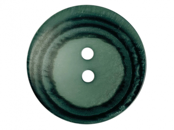 Polyesterknopf rund in matter Optik mit Struktur und 2 Löchern - Größe: 
