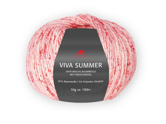 Pro Lana Viva Summer Farbe 86 rot meliert