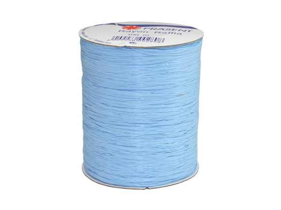 Raffia Bast Rayon hellblau
