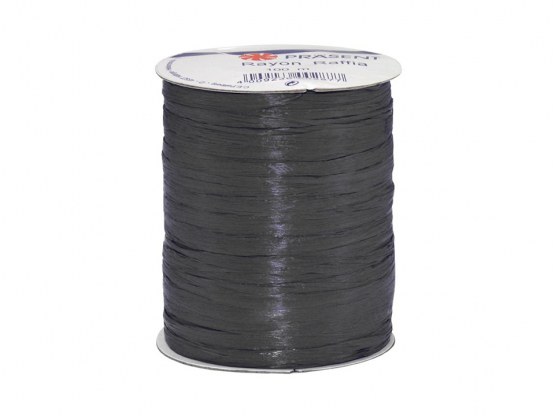 Raffia Bast Rayon schwarz
