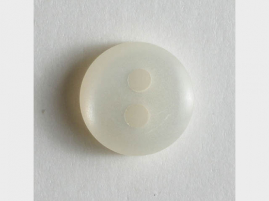 schlichter Puppenknopf - Größe: 8mm - Farbe: weiß - Art.Nr. 181086 