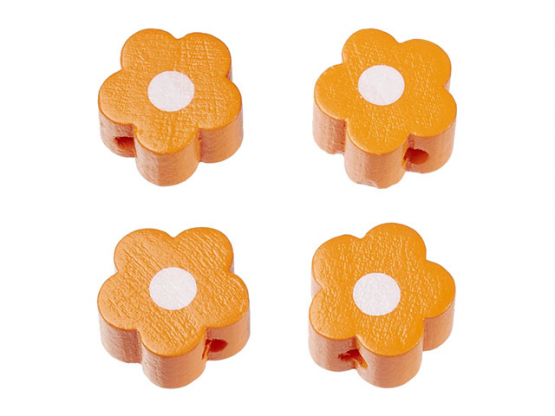 Schnulli-Blümchen 16 x 15,5 x 8 mm aprikot