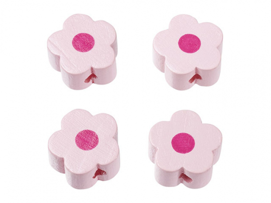 Schnulli-Blümchen 16 x 15,5 x 8 mm rosé