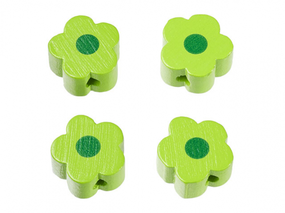 Schnulli-Blümchen 16 x 15,5 x 8 mm apfelgrün