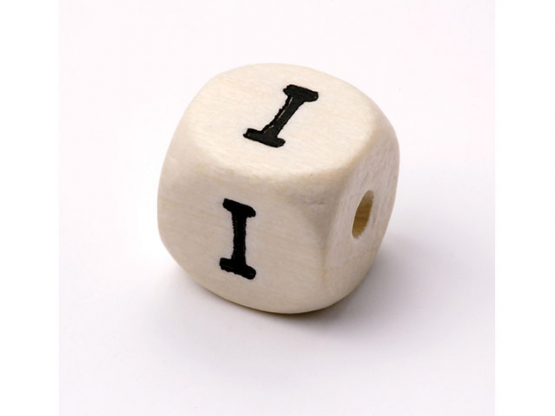 Schnulli-Buchstaben-Würfel 10 mm Ahorn natur hell I