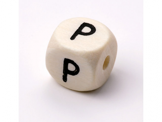 Schnulli-Buchstaben-Würfel 10 mm Ahorn natur hell P