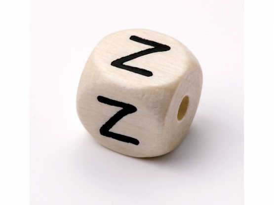 Schnulli-Buchstaben-Würfel 10 mm Ahorn natur hell Z