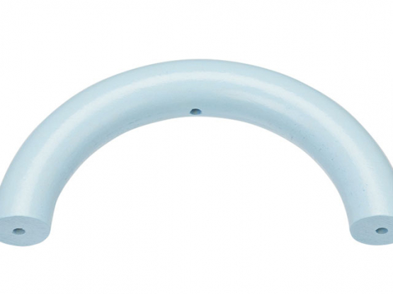 Schnulli-Halbring 100/14 mm, 3 Bohrungen hellblau,