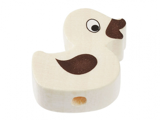 Schnulli Holzformen natur, Btl. à 2 St. Ente 18 x 18 x 8 mm,