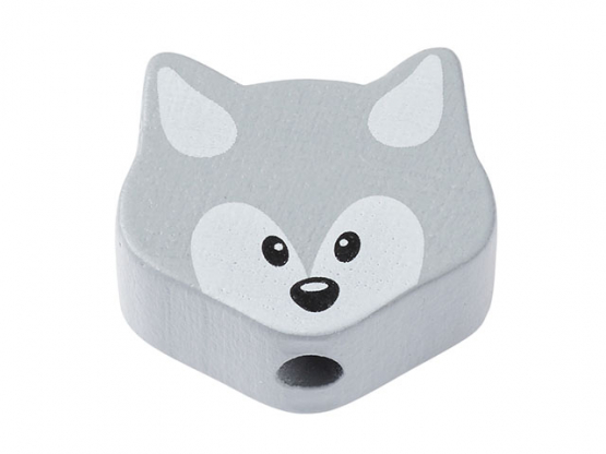 Schnulli Holzformen hellgrau Btl a 2 Stück Fuchs 18 x 16 x 8 mm