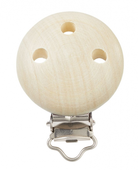 Schnulli-Ketten Clip ahorn 37 mm/11,5 mm, Ahorn