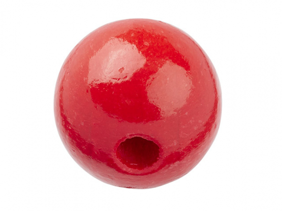 Schnulli-Sicherheits-Perle 12 mm,  Btl.. à 10 St. rot
