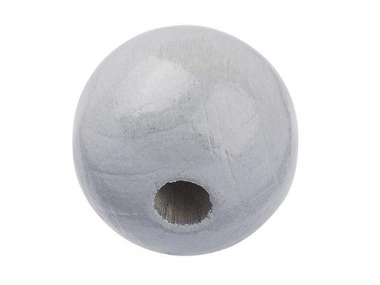 Schnulli-Sicherheits-Perle 12 mm,  Btl.. à 10 St. grau