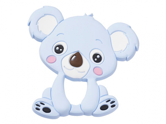 Schnulli-Silikon Koala-90mm-hellblau