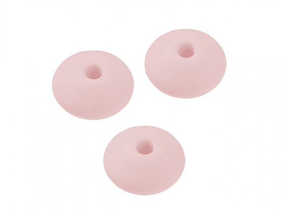 Schnulli-Silikon Linse 12 mm, Btl. à 6 St, rose,