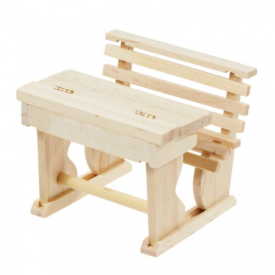 Schulbank 7 x 5,8 x 6 cm natur 