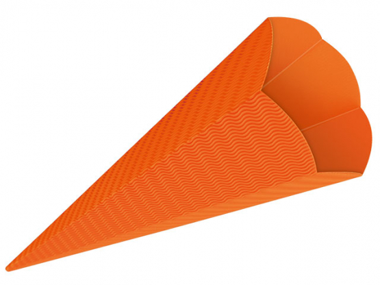 Schultüte 20 x 68 cm orange 