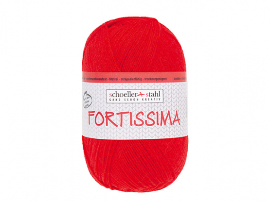 Sockenwolle Fortissima 100 uni Farbe 2003 kirsch