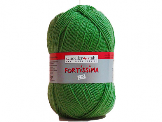 Sockenwolle Fortissima 100 uni Farbe 2006 gras