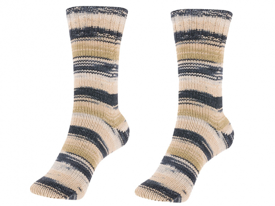 Sockenwolle Fortissima cotton Hawaii coconut