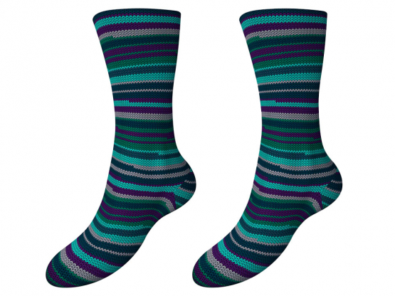 Sockenwolle Fortissima Rigato color Farbe 581 Jona