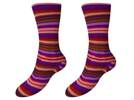 Sockenwolle Fortissima Rigato color Farbe 582 Luca