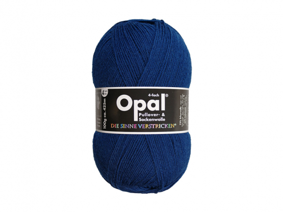 Sockenwolle Opal 4fädig uni Dunkelblau