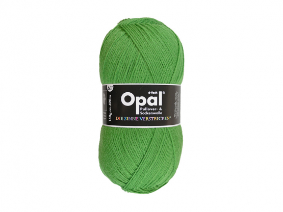 Sockenwolle Opal 6fädig uni grasgrün