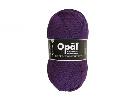 Sockenwolle Opal 6fädig uni Violett